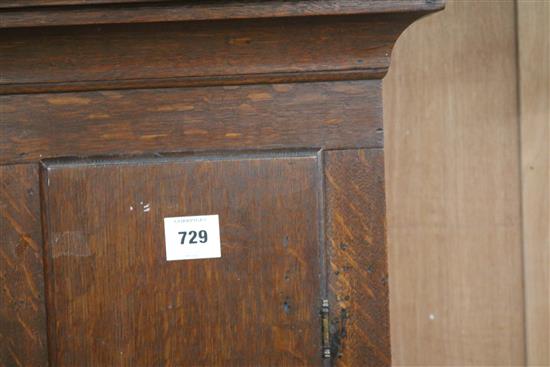 An oak longcase clock by R. Vaughan of Watlington H.205cm